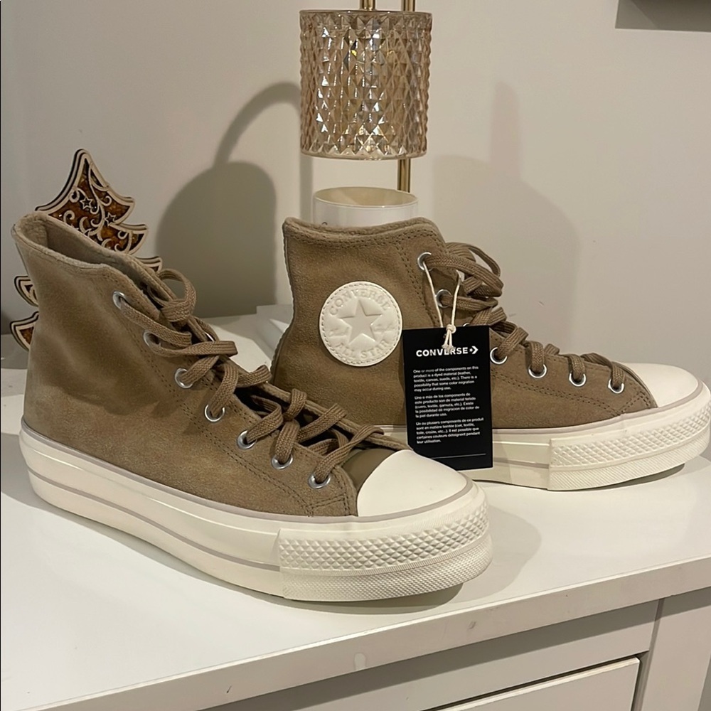 Converse Men's High-Top Sneakers - Beige​